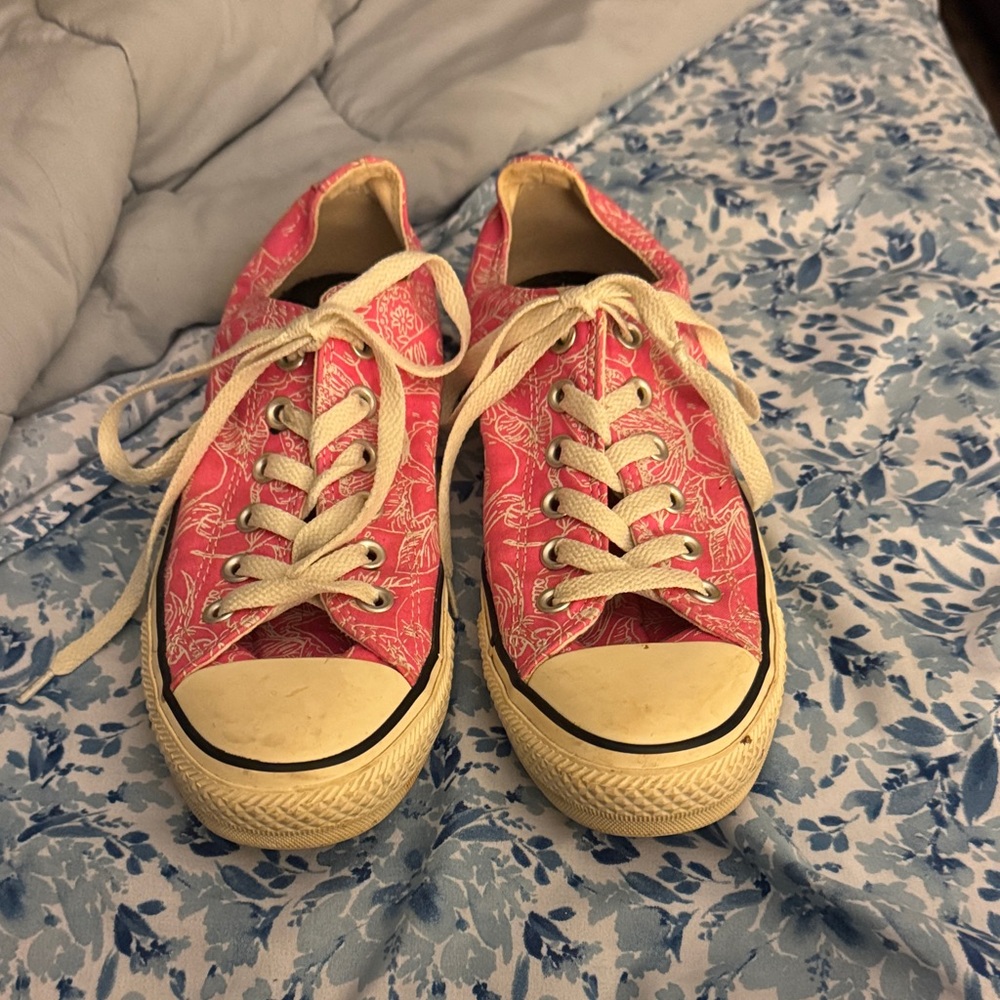 Women's Pink Canvas Sneakers